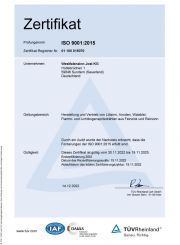 Zertifikat 2022 Deutsch