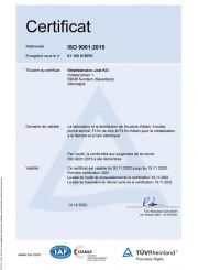 Zertifikat 2022 France